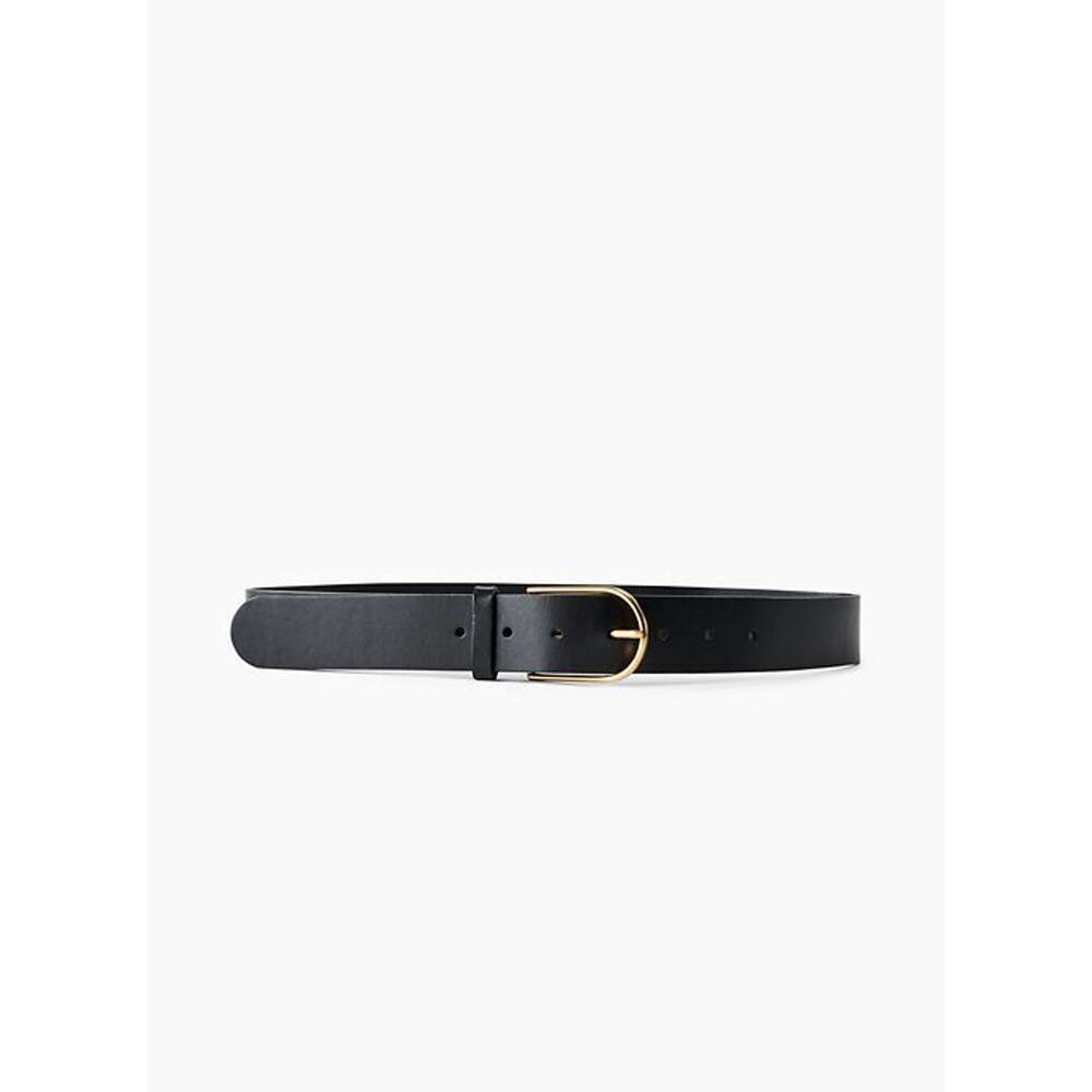 Babaton Longtime Leather Belt - S - Black/Gold
